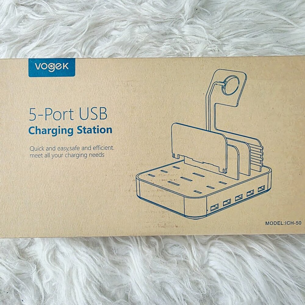 NIB Vogek ICH-50 Desktop 5 Port Wireless Charging Station